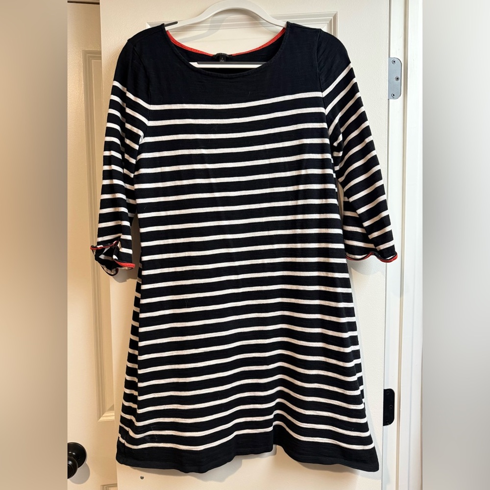 Striped Navy and White Women’s Dress
